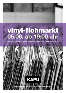 Vinyl Flohmarkt Flyer