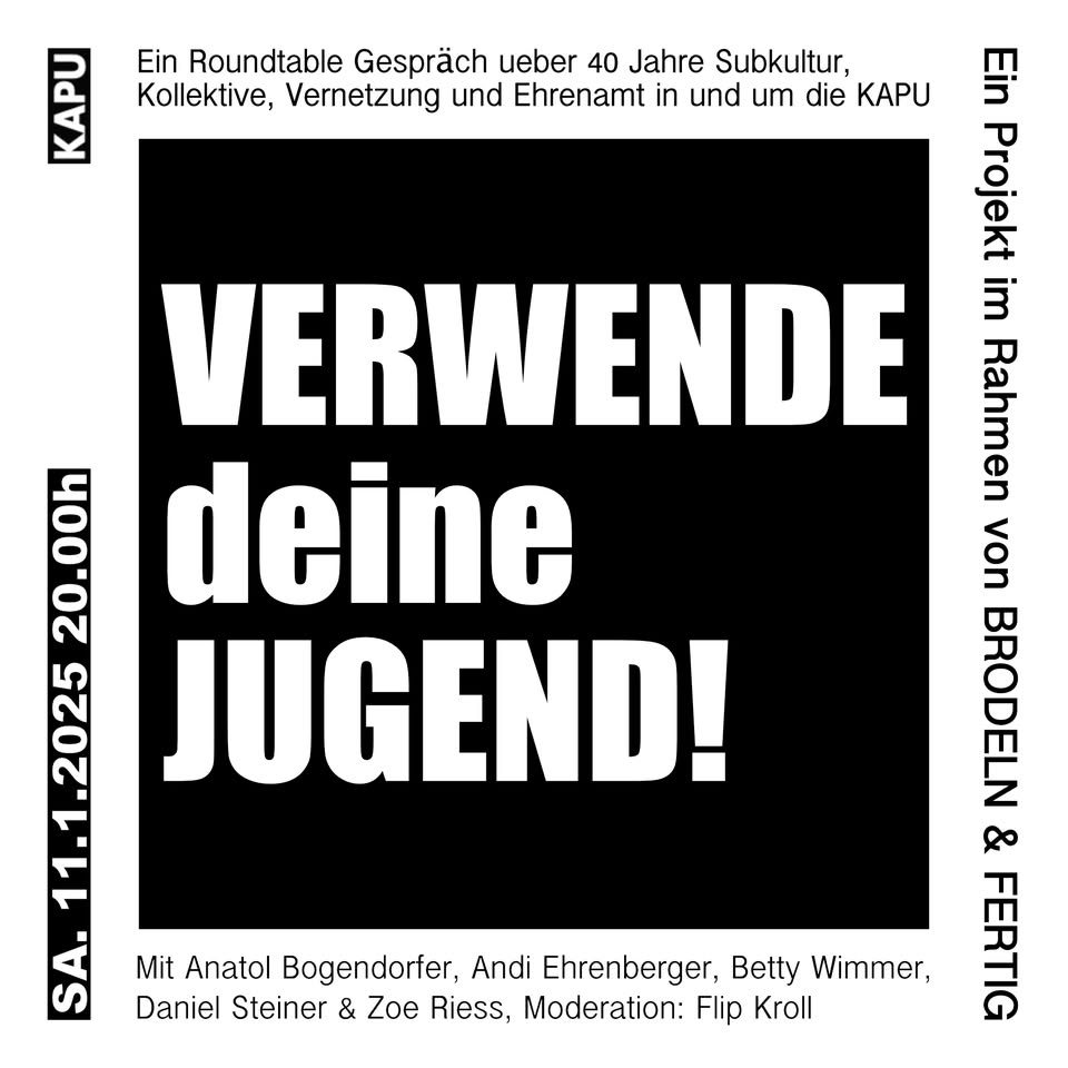 verwende deine jugend